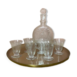 Ensemble carafe et verres en cristal Baccarat