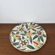 Longwy cake dish, "Romance" model, early 20th century.