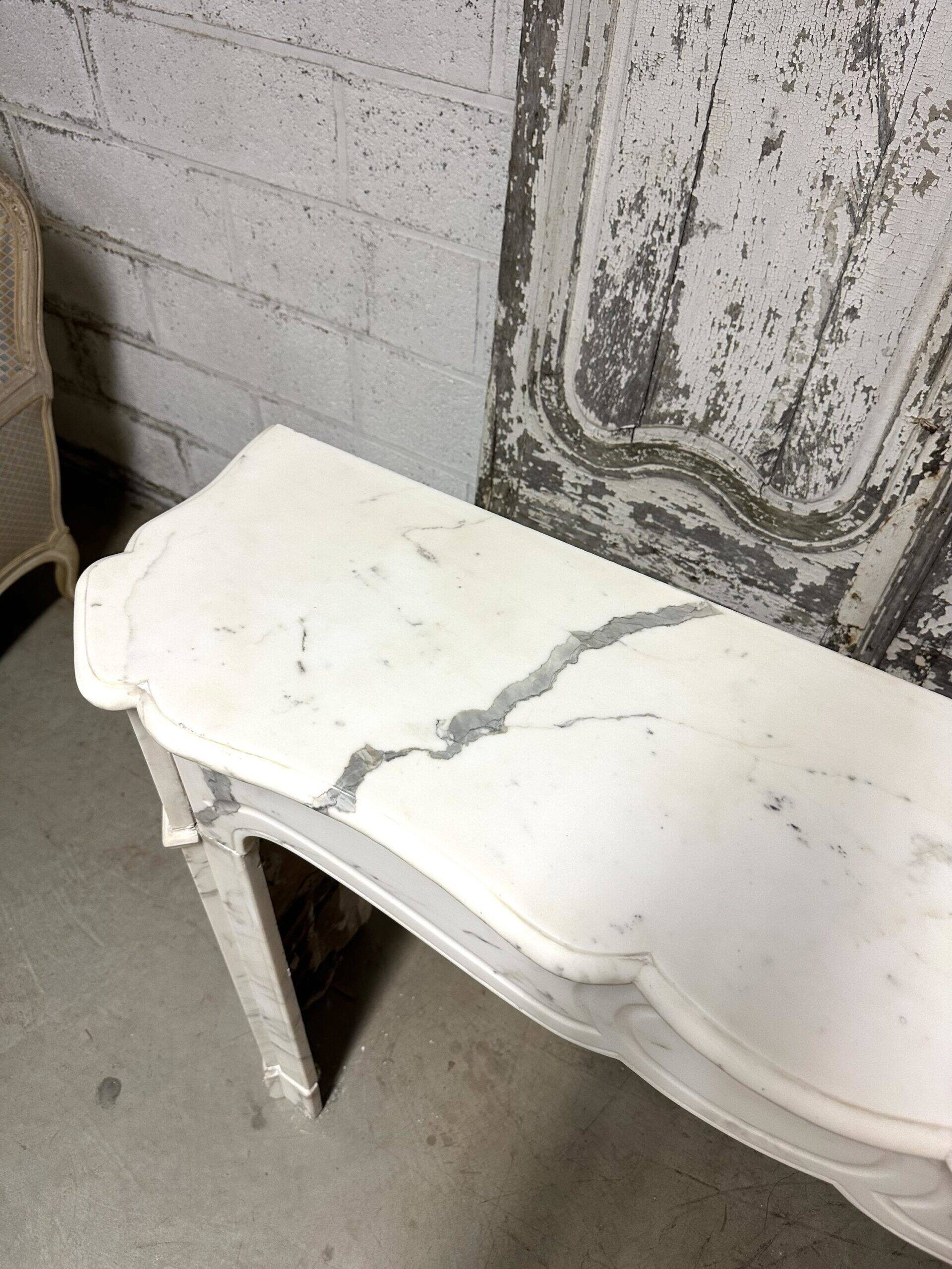 Louis XV style flat fireplace circa 1900