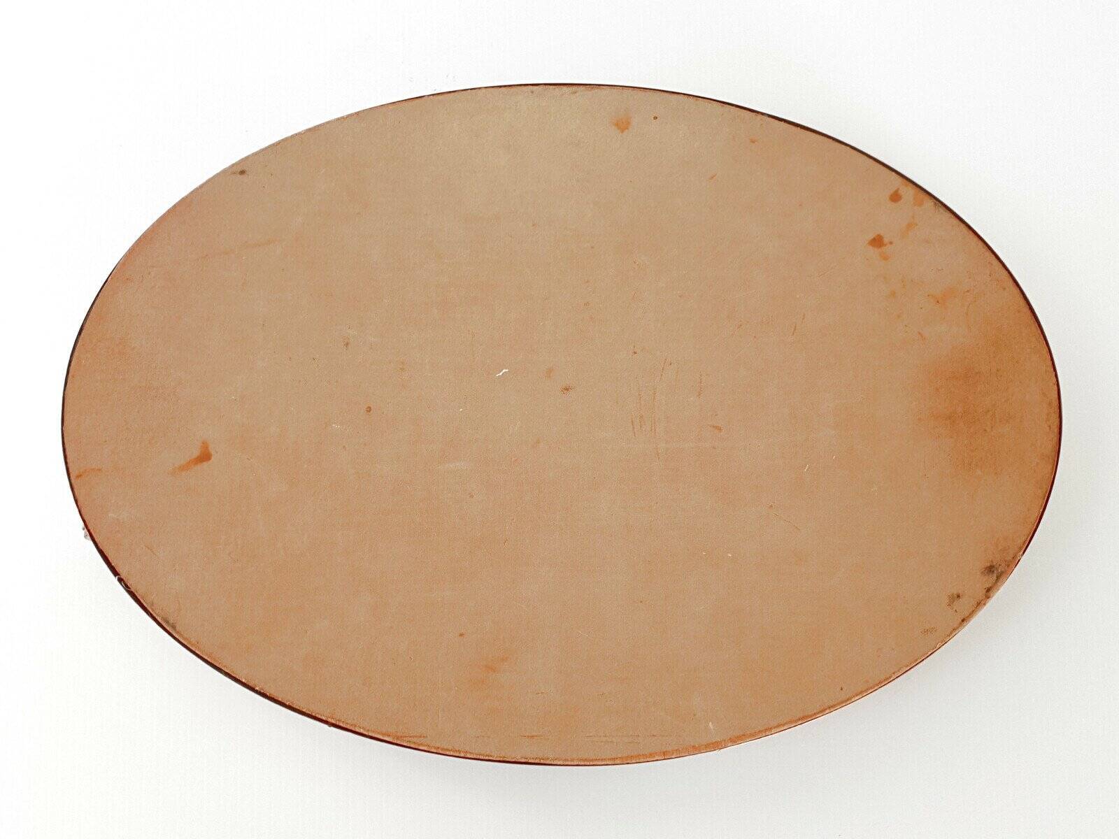 Plateau Art Déco marin français 1920-1930 bois & métal décor bateau