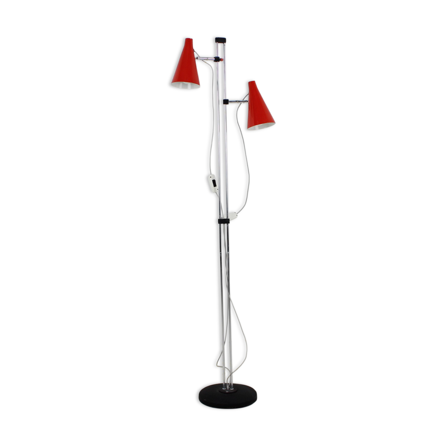 Red floor lamp by Lidokov, 1960s