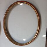 Pair of oval gilded frames Louis XVI style