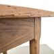 Farm table in solid cherry wood, one drawer, 1950s.