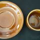4 bistro coffee cup and sub-cup set 80s