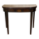 19th-century English mahogany demi-lune console table.