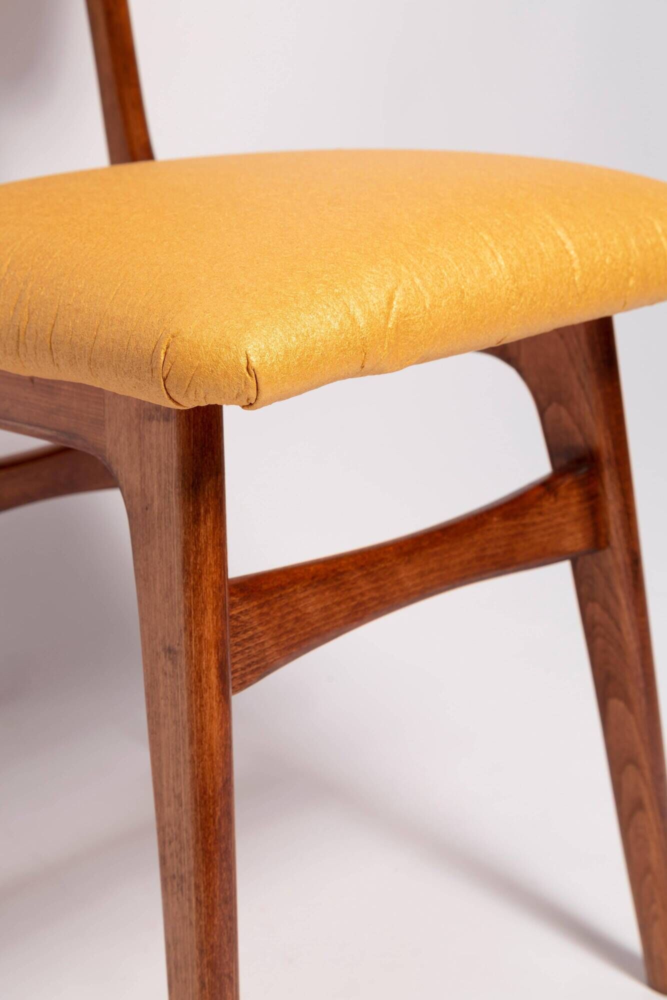 Mid-Century Butterfly Dining Chair, Vegan Pineapple Leather, Europe, 1960s