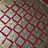 Florentine-style wooden round tray