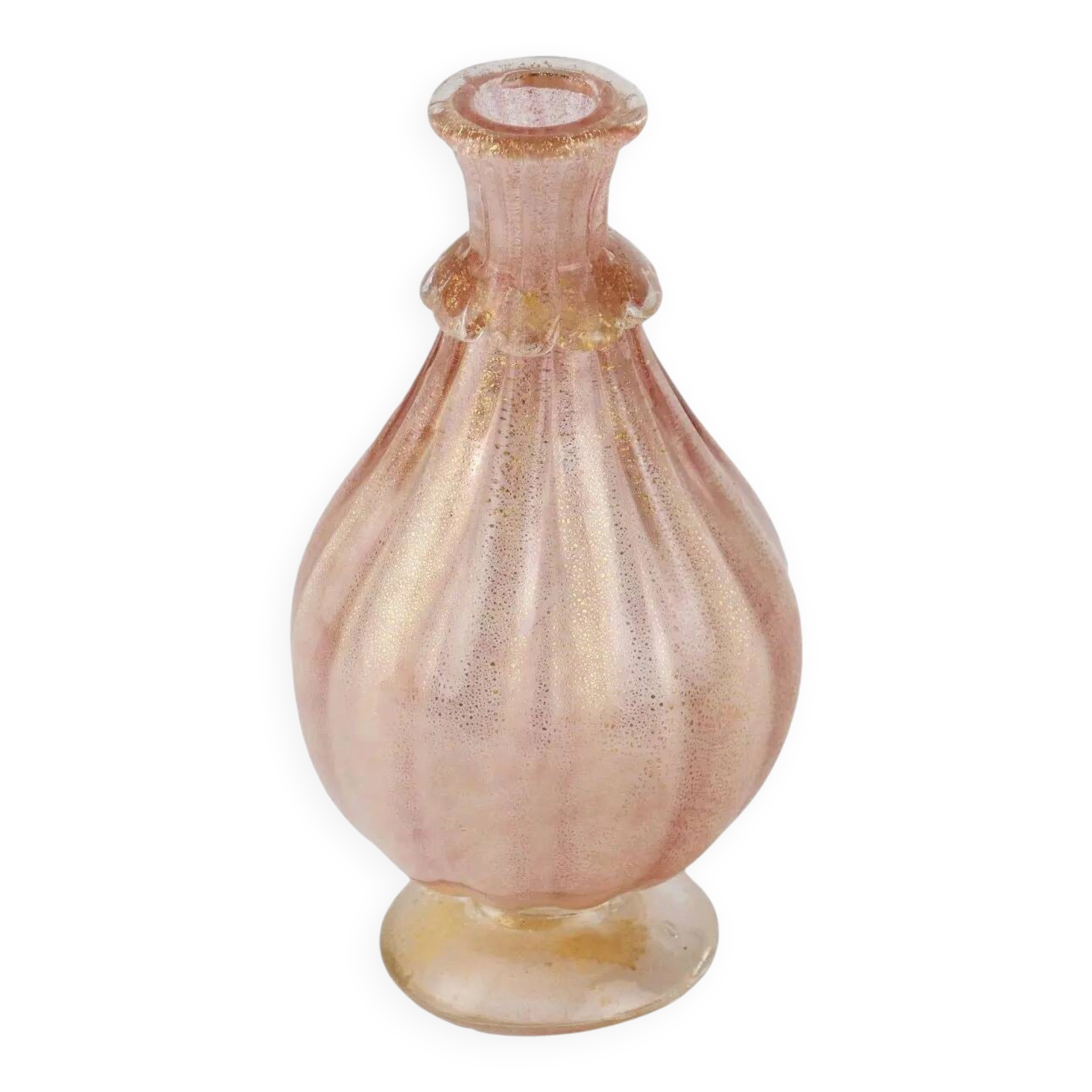 Seguso Man glass bottle. Italy 1950s.