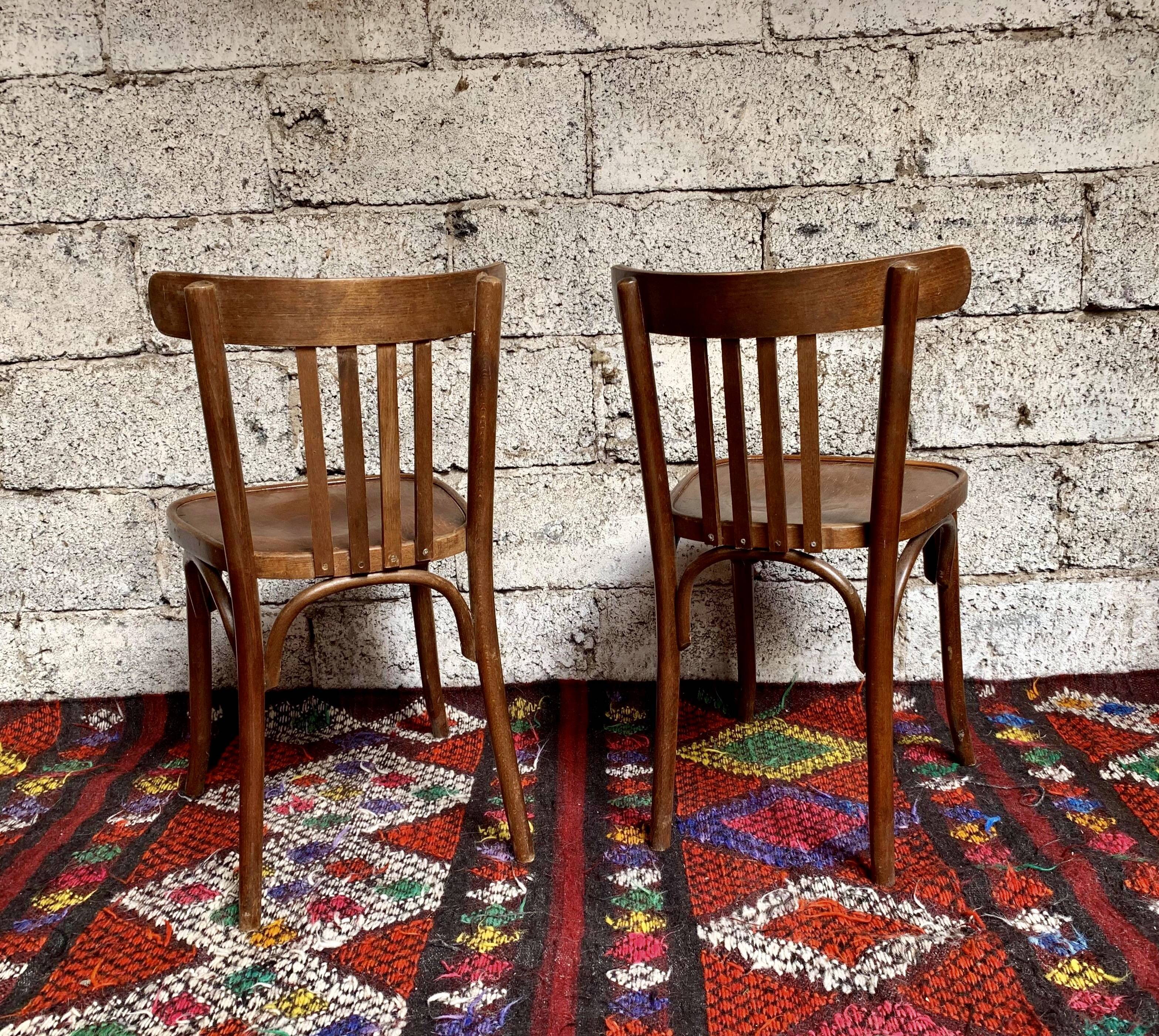 Pair of bentwood bistro chair