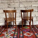 Pair of bentwood bistro chair