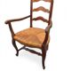 Fauteuil en chêne style Louis XV