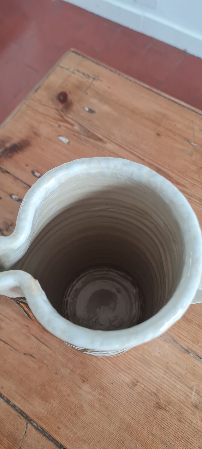 Talavera ceramic pitcher Mexico 1960