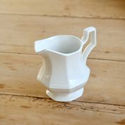 English porcelain milk jug by Johnson Brothers, model Pearl, with design.