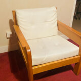 Scandinavian leather armchairs