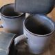 5 mugs bleu/gris