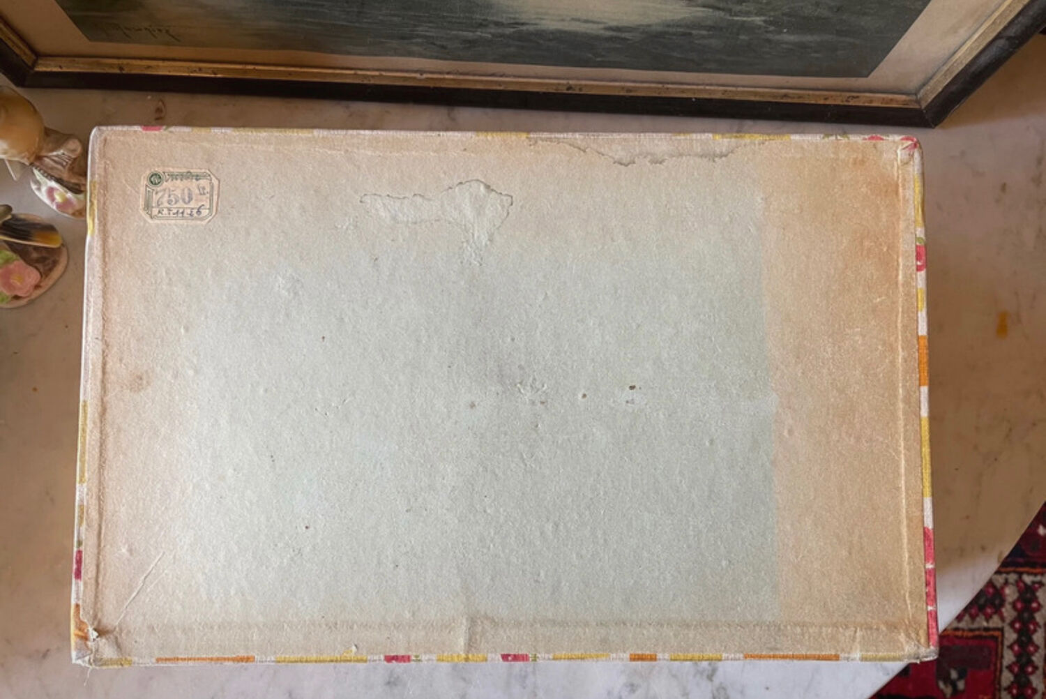 Sewing box in vintage fabrics