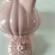 Vintage mid-century ribbed pink powder teapot by Salins.