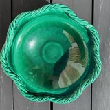 Large glazed ceramic platter from Vallauris