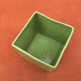 Neon-Green Crackled Effect Ceramic Planter / Decorative Pot