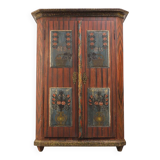 Cabinet de mariée peint d'art populaire, 1845