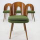 4 chaises d'Antonin Suman, Tchécoslovaquie, 1960