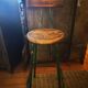 High stool for drawing table architect metal and wood restored delivery offered