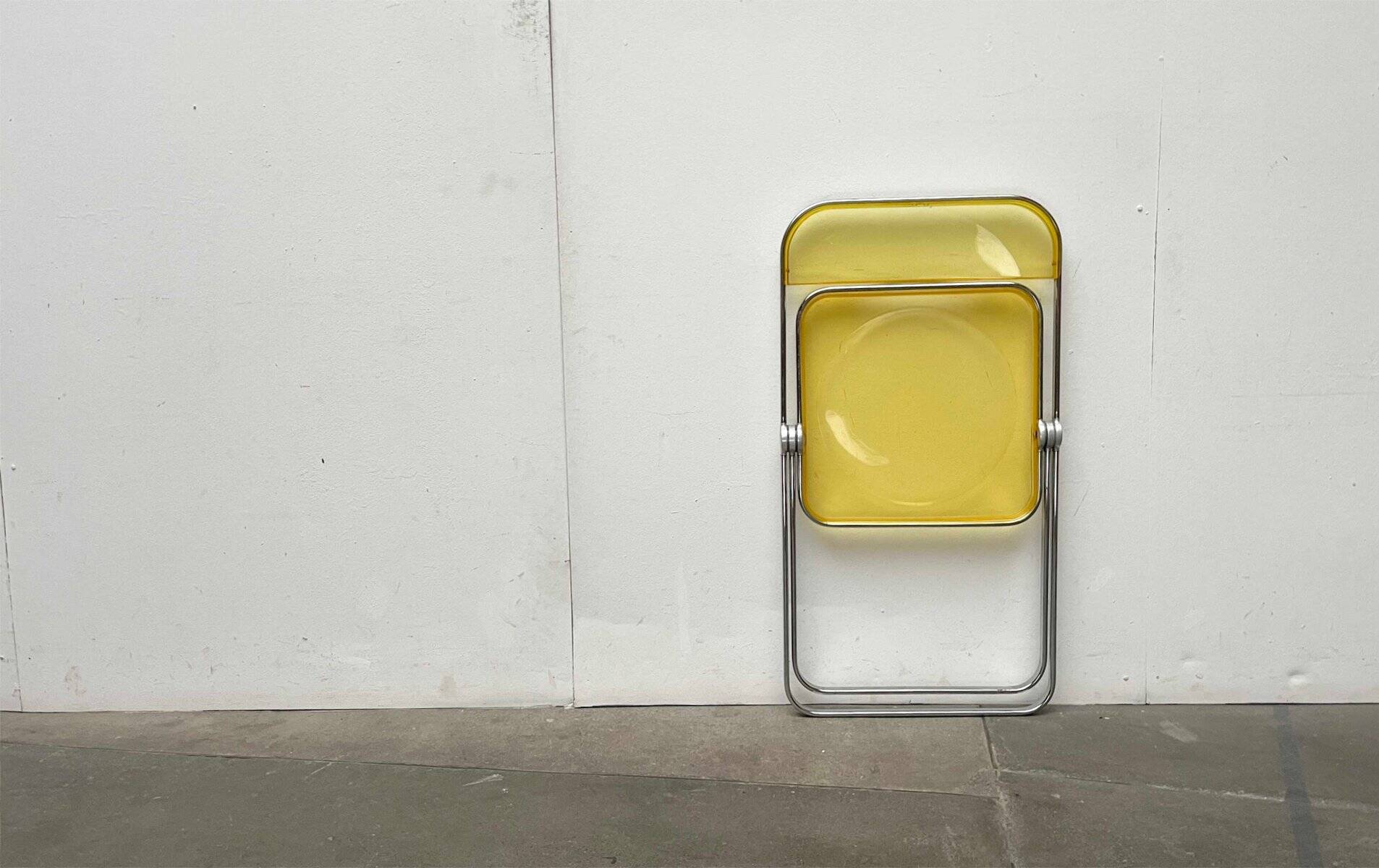 Folding Chair Model Plia Italian Mid-Century Modern Space by Giancarlo Piretti for Castelli, 1960s