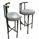 Bronze stool in the spirit of Giacometti.