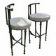Bronze stool in the spirit of Giacometti.