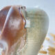 Vintage stoneware vase with draped effect glaze