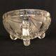 Libochovice Art Deco crystal salad bowl, 1930s, Czechoslovakia