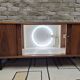 Vintage teak Scandinavian bar cabinet from the 1960s.