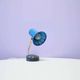 Turquoise metal table lamp Mathieu Mategot