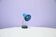 Turquoise metal table lamp Mathieu Mategot