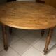 Oak table with ears from the 1950s.