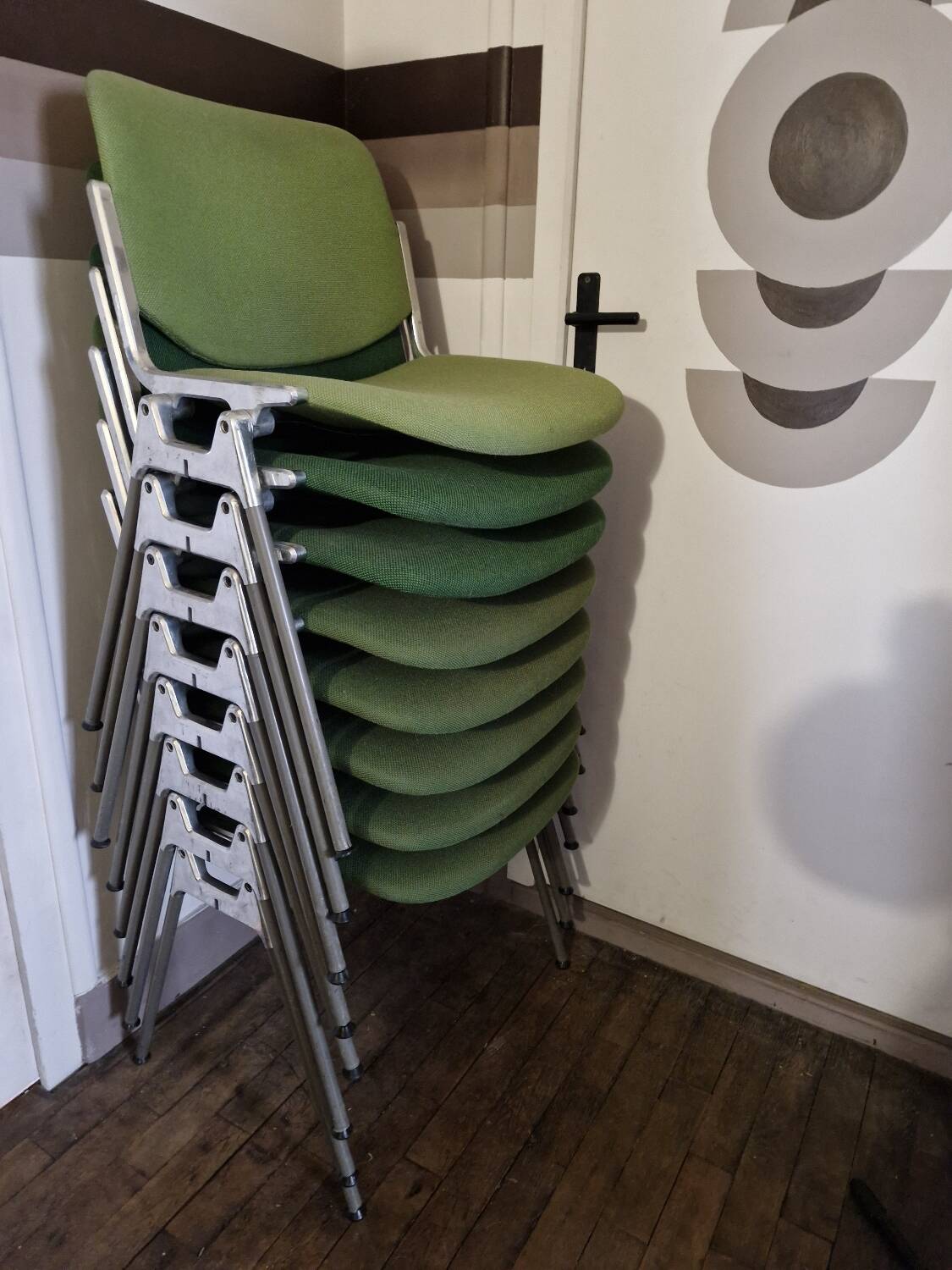 Set of 4 DSC 106 Chairs by Giancarlo Piretti Anonima Castelli, 1965.