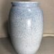 Old ceramic vase signed jb blue - white vintage marble style