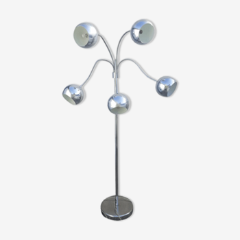 Spring lamp, chrome, vintage