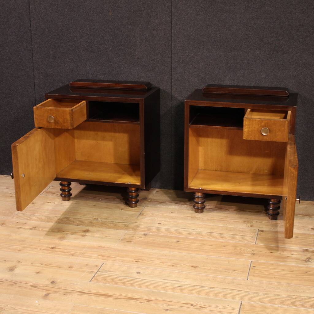 Pair of Italian bedside tables from the 1960s