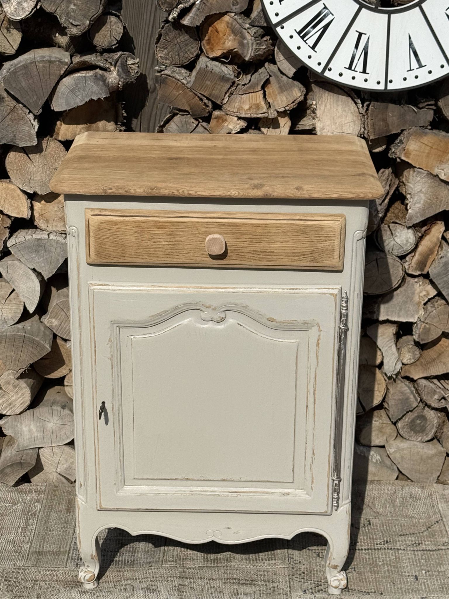 Renovated solid wood cupboard