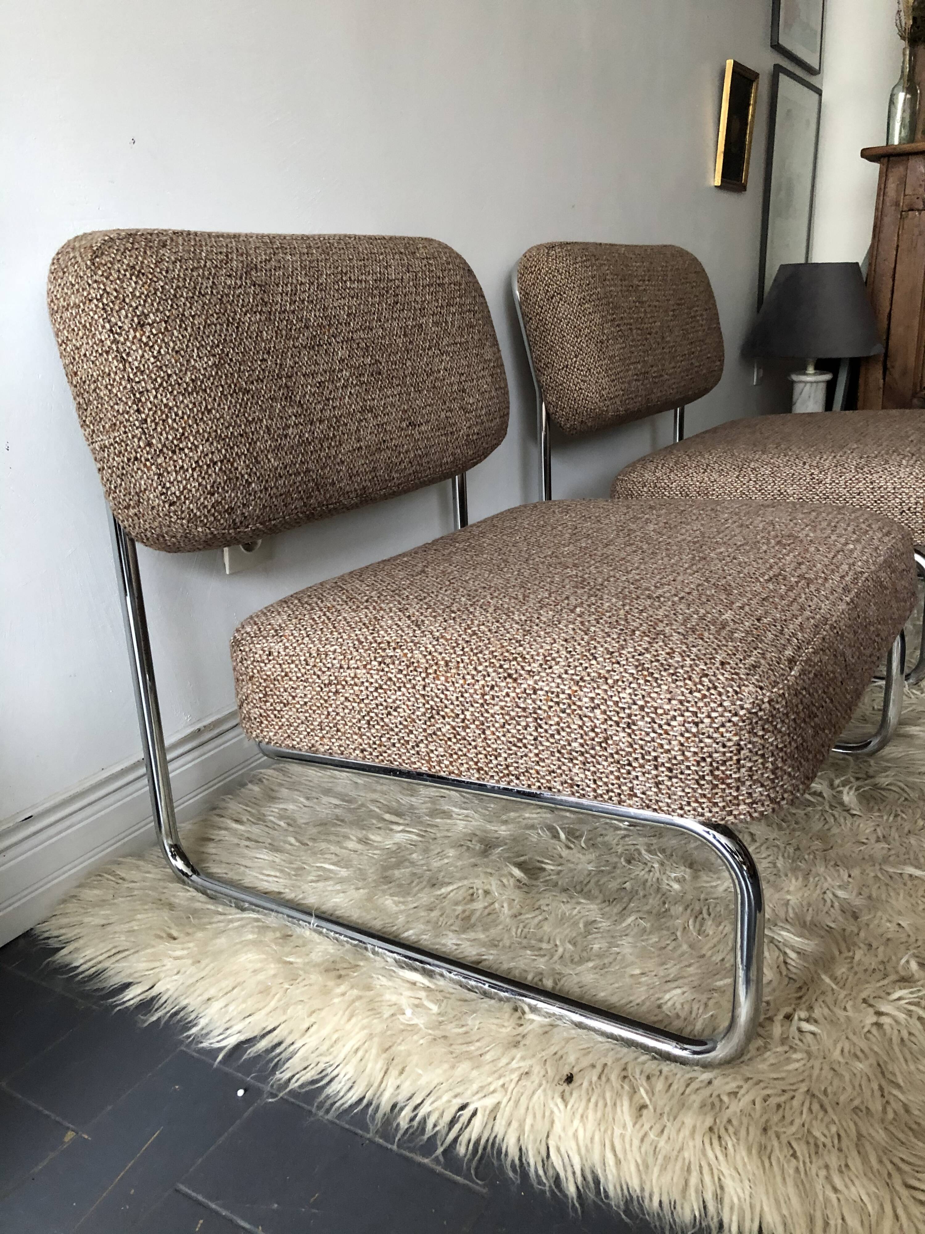 Duo de chauffeuses vintage, édition Airborne, années 60/70