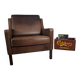 Vintage leather armchair – Mogensen style, 1960s