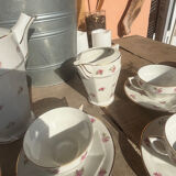 Frélon Frères porcelain service - 12 cups + coffee pot + milk jug F