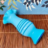 Blue opaline vase