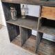 Meuble de métier à casiers bibliothèque
