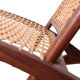 Rocking chair de style Fredrik Kayser des années 50 en teck.