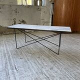 50s coffee table in metal and marble