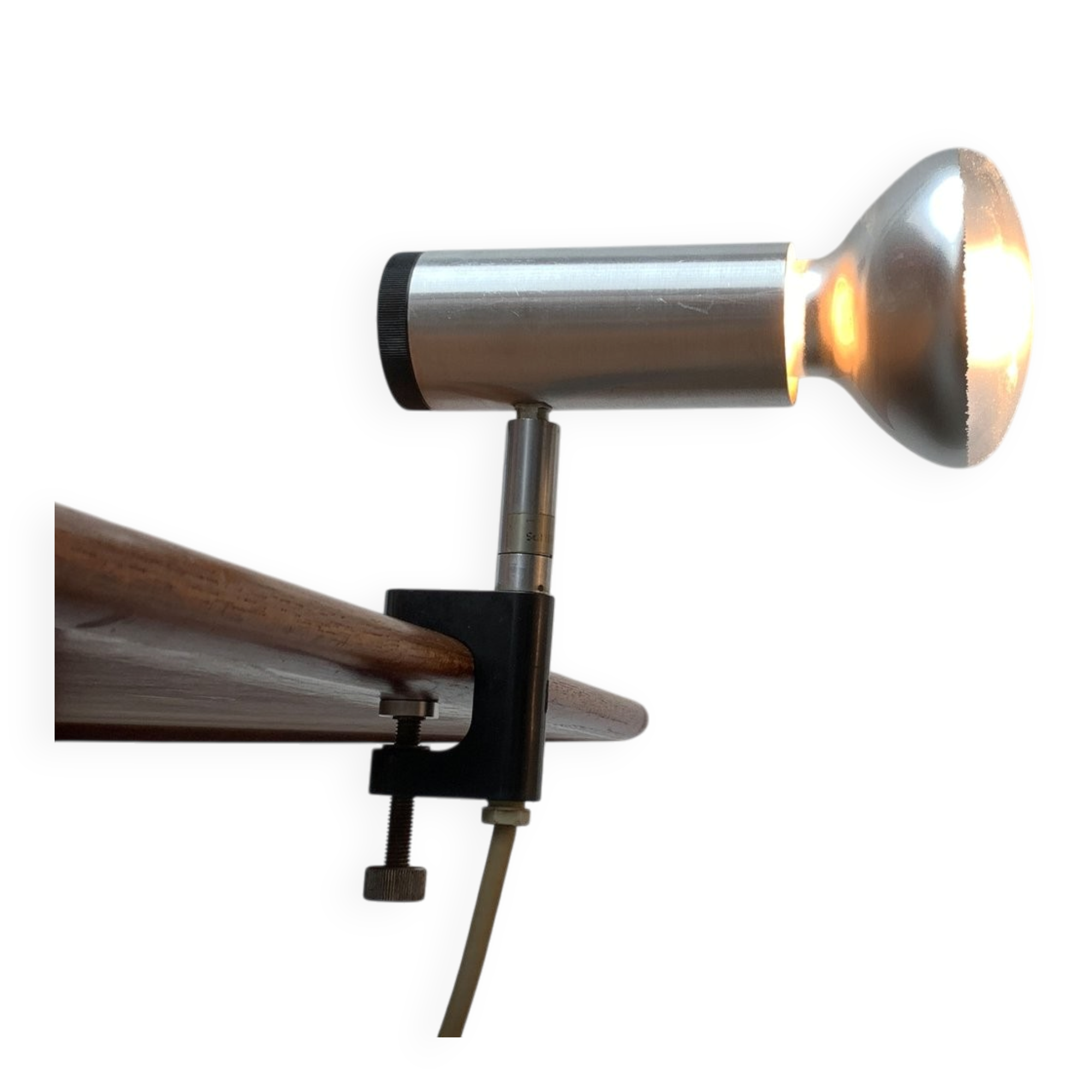 Vintage minimalist clip lamps from the space age, Table or Shelf, by Philips