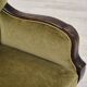 Fauteuil danois en tissu vert et chêne, 1960