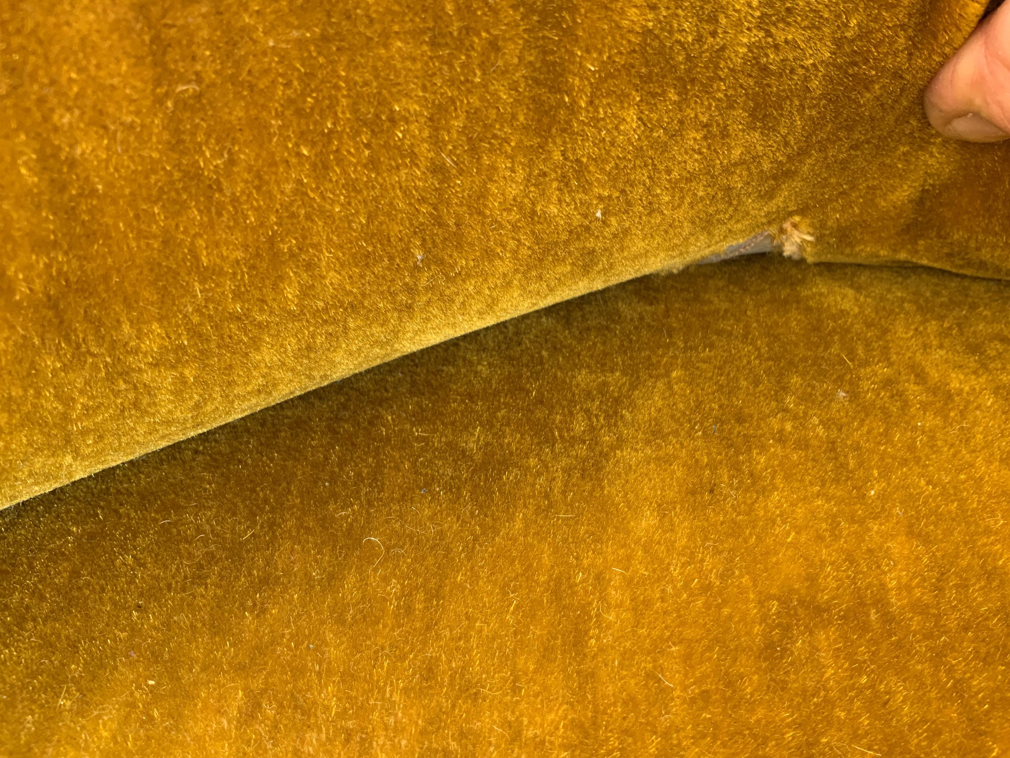 Velvet toad armchair